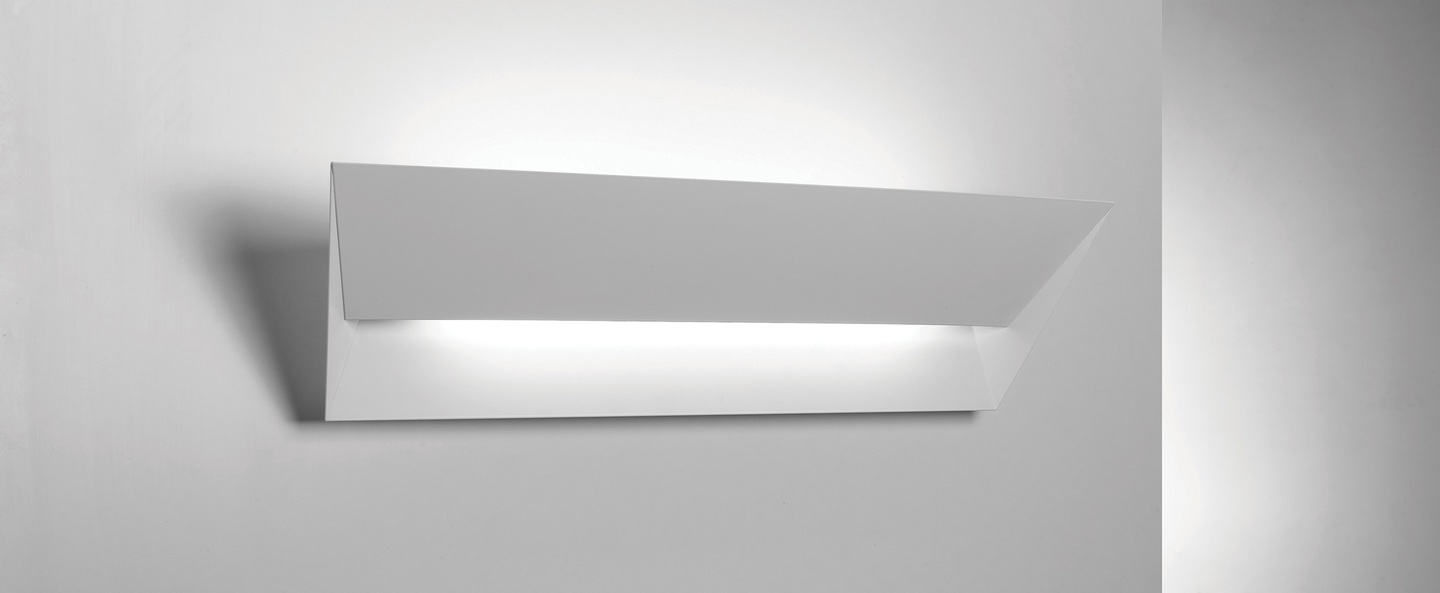 Applique murale mail led blanc l56cm lumen center italia normal