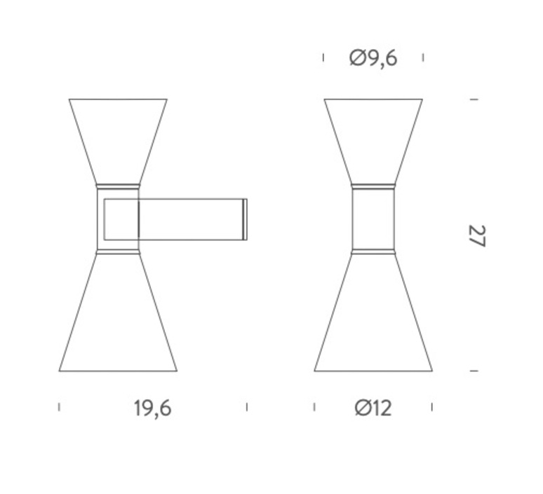 Marseille mini reedition de charles le corbusier charles le corbusier applique murale wall light  nemo lighting amm edd 31  design signed nedgis 152669 product