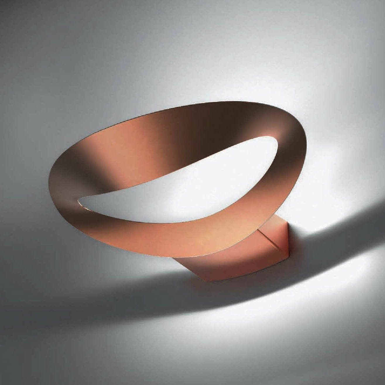 Applique murale, Mesmeri, cuivre satiné, LED, 2700K, 2450lm, dimmable