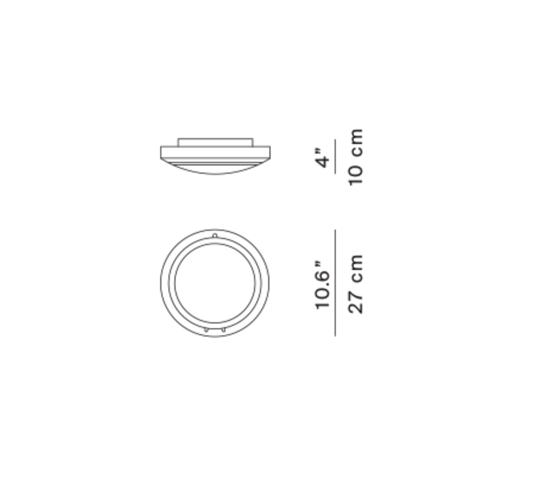 Metropoli d2027p1  applique murale  luceplan 1d2027p01020  design signed nedgis 203520 product