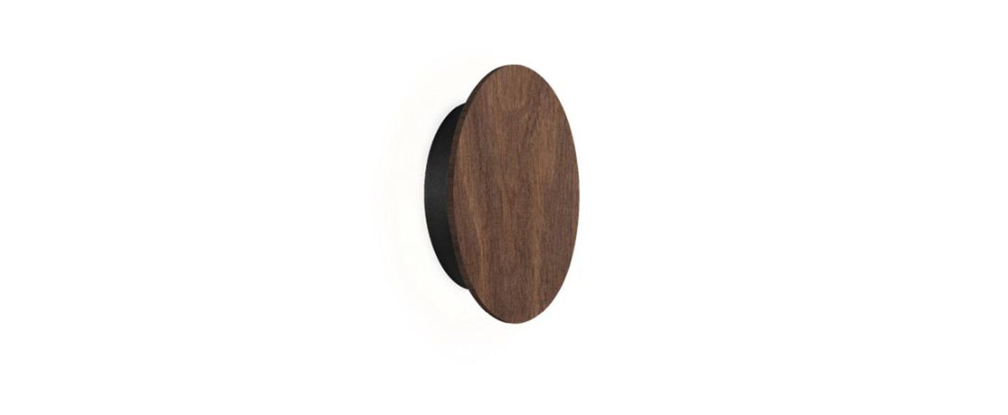 banner-image Applique murale miles 2 0 round bois noyer led 3000 430 o cm h cm wever ducre normal