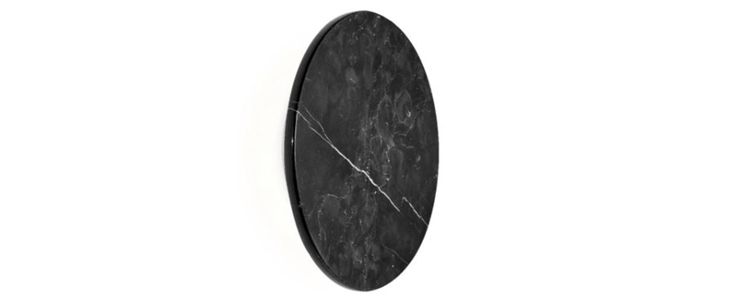 banner-image Applique murale miles 3 0 round noir marbre led 3000 430 o cm h cm wever ducre normal