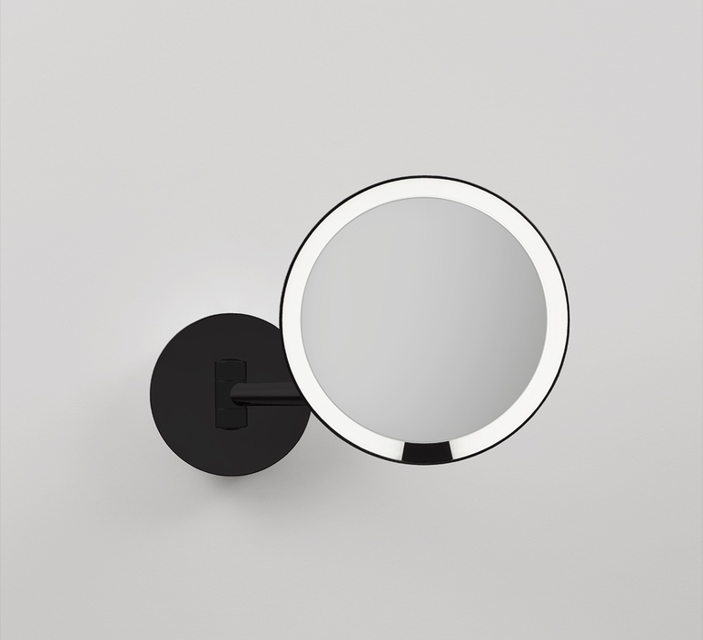 Applique Murale Cosmétique Paulmann Bela - Miroir Grossissant X1/x3, Lumière Intégrée, IP44, Chromé