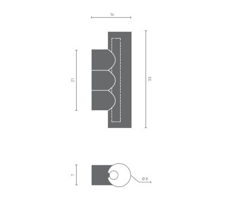 Multitude 3 studio paulineplusluis applique murale wall light  matiere grise af117aygguax 222  design signed nedgis 181259 product