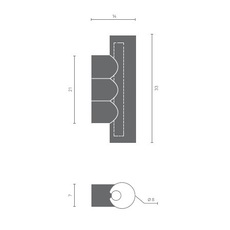 Multitude 3 studio paulineplusluis applique murale wall light  matiere grise af117aygguax 172  design signed nedgis 181228 thumb