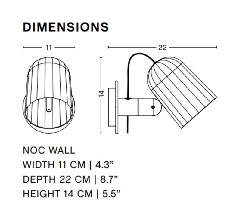 Noc avec cable studio smithmatthias applique murale wall light  hay ab078 a675  design signed nedgis 158806 product