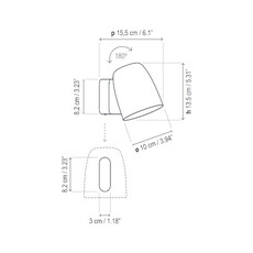 Nut a 01 outdoor estudi manel molina applique murale wall light  bover 19601034140  design signed nedgis 137539 thumb