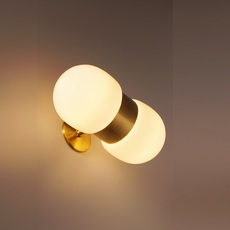 Nuvol double brass studio contain applique murale wall light  contain nuv 122 brushed brass  design signed nedgis 108688 thumb