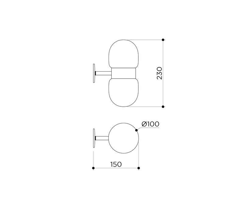 Nuvol double brass studio contain applique murale wall light  contain nuv 122 brushed brass  design signed nedgis 108692 product