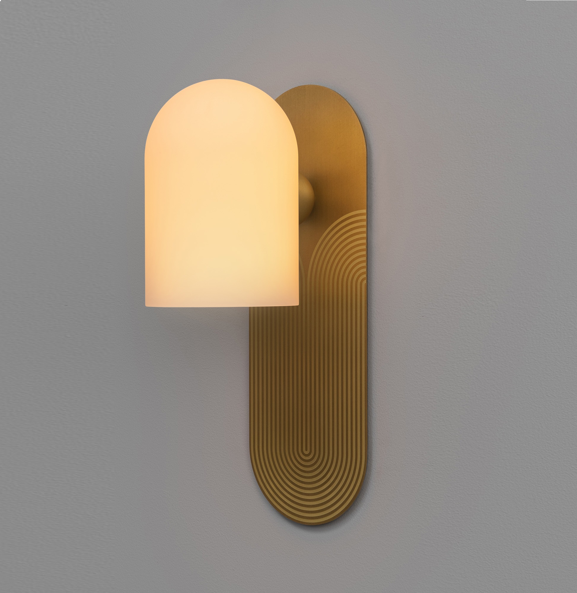Wall lamp, Odyssey Kyoto Medium, brass, L10,5cm, H30,5cm
