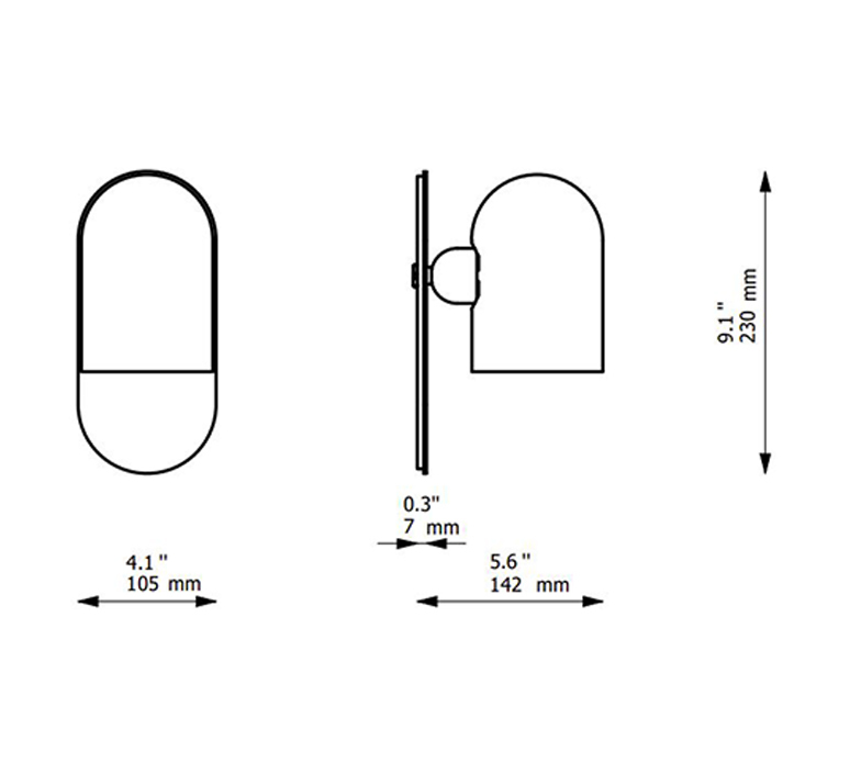 Odyssey small studio schwung applique murale wall light  schwung b145 lbb  design signed nedgis 104623 product