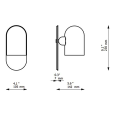 Odyssey small studio schwung applique murale wall light  schwung b145 lbb  design signed nedgis 104623 thumb