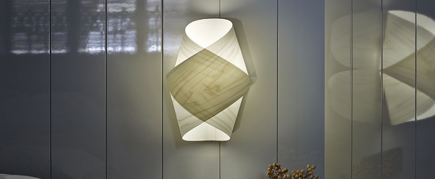 Applique murale orbit blanc ivoire h36cm lzf normal