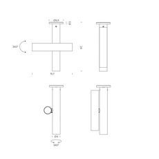 Tubes 2 triac charles kalpakian applique murale wall light  nemo lighting ttblnn32  design signed nedgis 214190 thumb