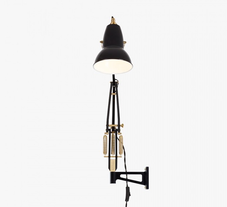 Original 1227 brass george carwardine applique murale wall light  anglepoise 31352  design signed 42311 product