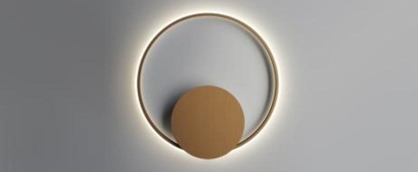 Applique murale oympic f45 bronze bronze led 3000k 6000lm l80cm h80cm fabbian normal