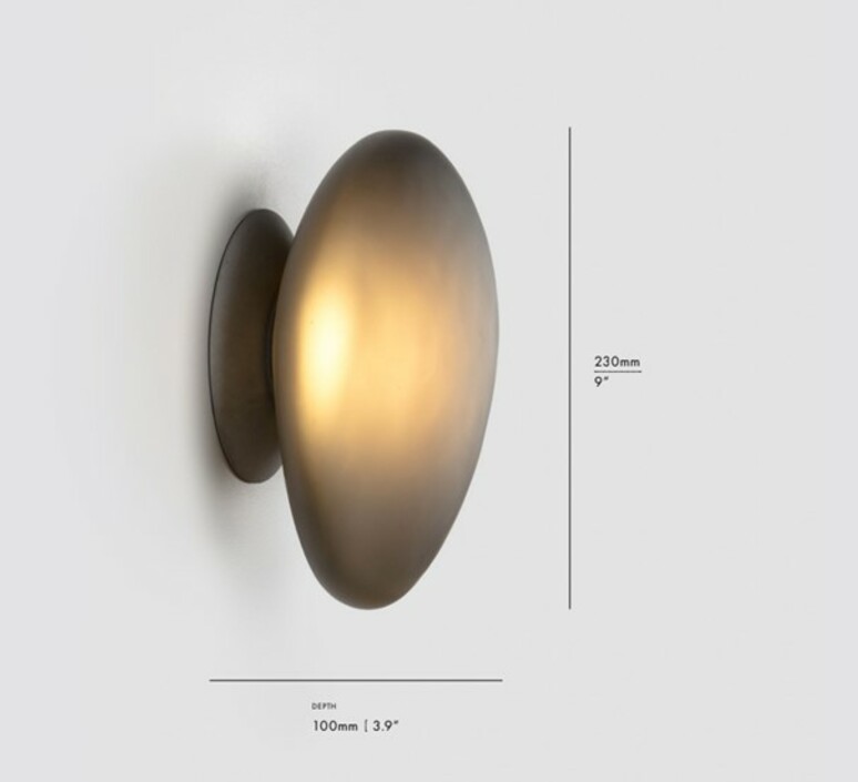 Pebble c slate lukas peet applique murale wall light  andlight peb cw c sl 230  design signed nedgis 150921 product