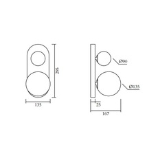 Perspective variations 497 gwendolyn et guillane kerschbaumer applique murale wall light  atelier areti 497ol w05 br01  design signed nedgis 118522 thumb