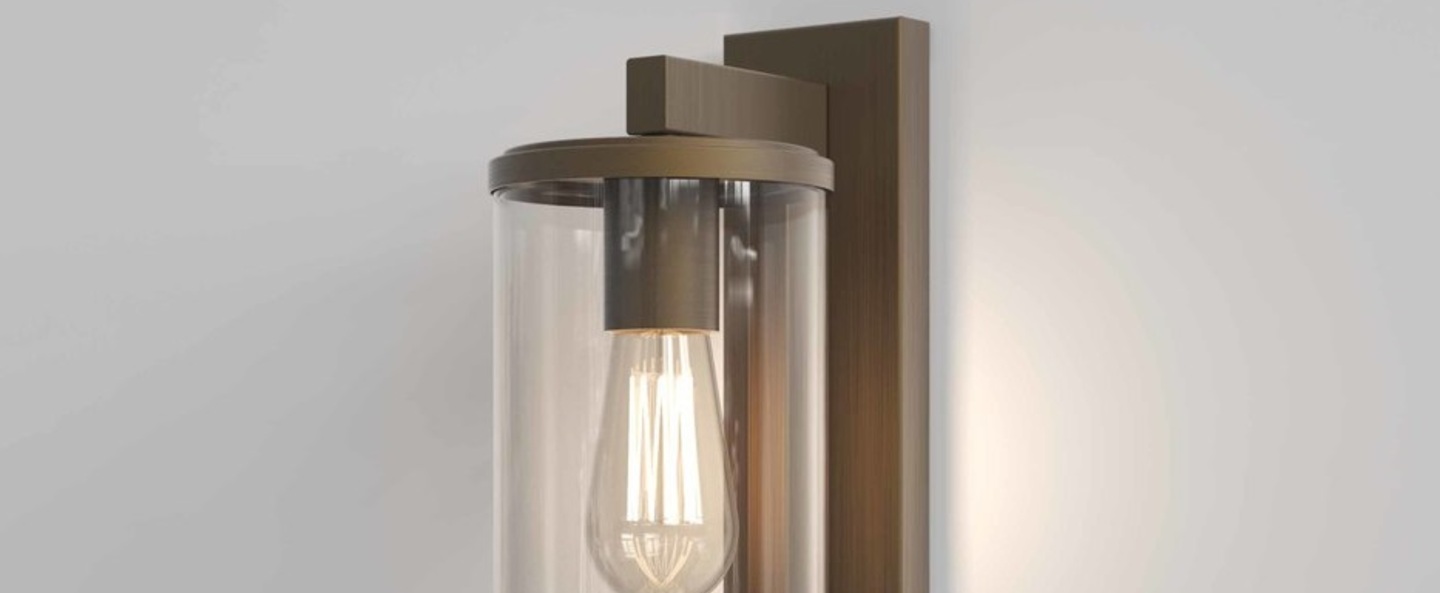 Applique murale pimlico 400 bronze ip23 l13cm h40cm astro lighting normal