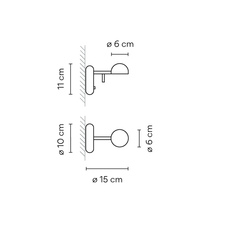 Pin 1675 ichiro iwasaki applique murale wall light  vibia 17559 10  design signed nedgis 159461 thumb