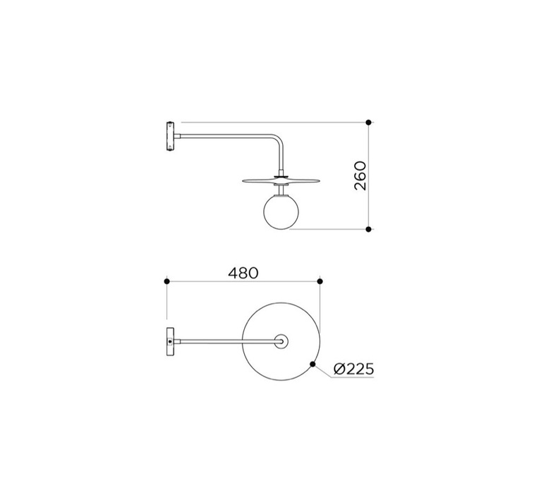 Plat mini mauricio obarrio applique murale wall light  contain pla 111 clear brushed brass  design signed nedgis 150904 product