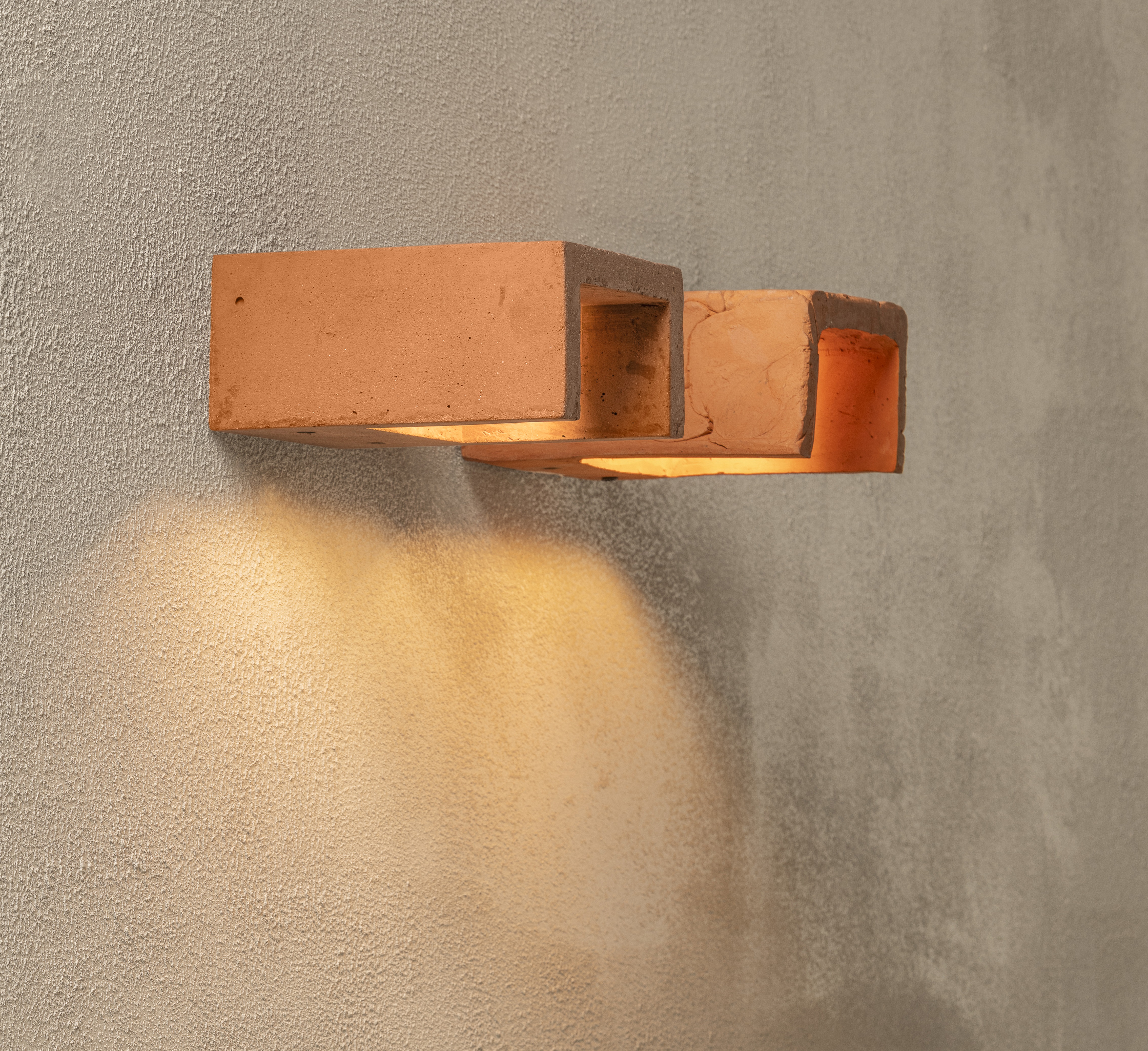 Wall lamp, Primary Shape N°2, terracotta, L16cm, H7,5cm - Serax