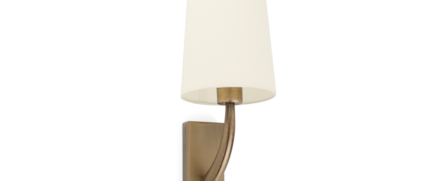 Applique murale rem vieil or beige l16 5cm h47cm faro normal