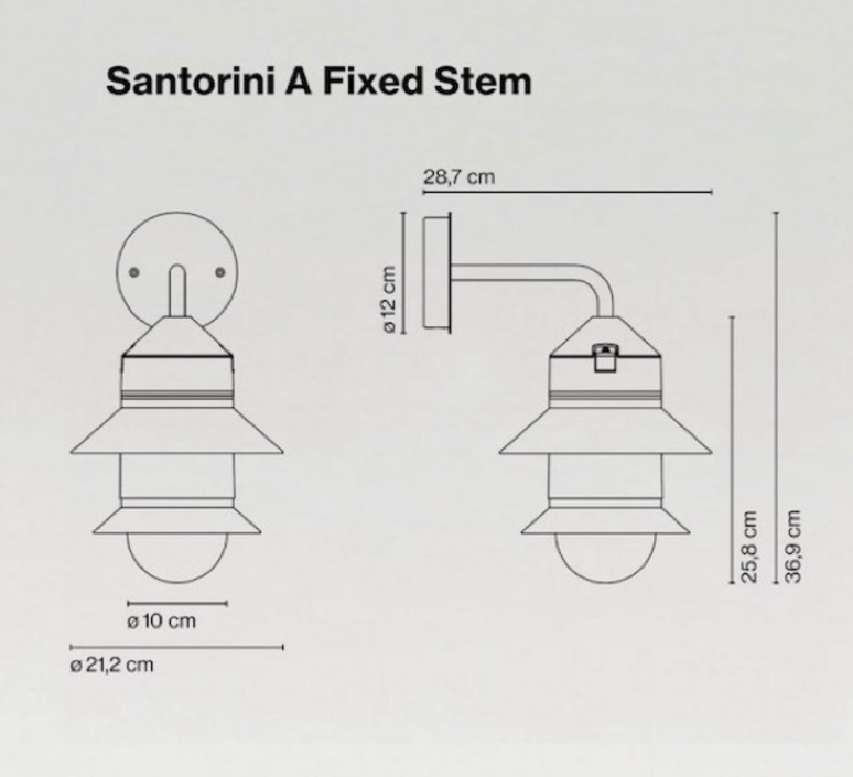 Santorini a fixed stem sputnik estudio marset a654 023 luminaire lighting design signed 20578 product