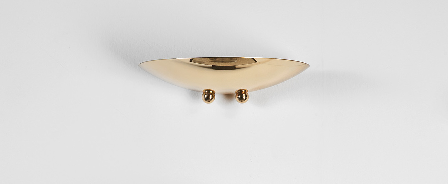 banner-image Applique murale saucer a laiton poli led l25cm hcm lumen center italia normal