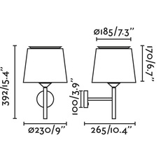 Savoy isaac pineiro applique murale wall light  faro 20300 20310  design signed nedgis 199550 thumb