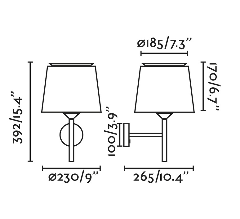 Savoy isaac peneiro applique murale wall light  faro 20301 20311  design signed nedgis 199549 product