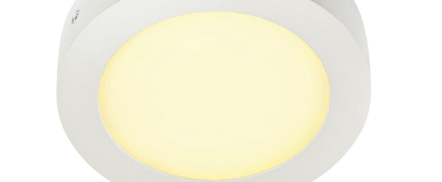 Applique murale senser 10 blanc led o16 9cm h3 6cm slv normal