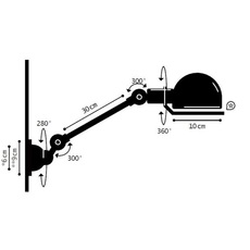 Signal 1 bras jean louis domecq applique murale wall light  jielde si301 ral1015  design signed 88119 thumb