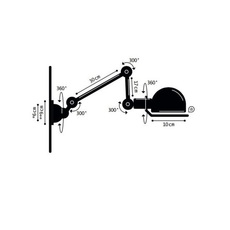 Signal 2 bras jean louis domecq applique murale wall light  jielde si371 blc  design signed 70982 thumb
