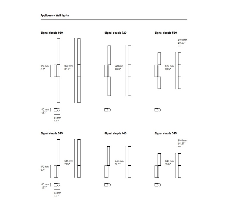 Signal  applique murale wall light  cvl signal wall  design signed 158018 product