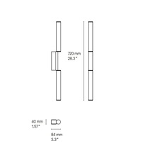 Signal double 920 pauline deltour applique murale wall light  cvl apsignd92sg  design signed nedgis 208841 thumb