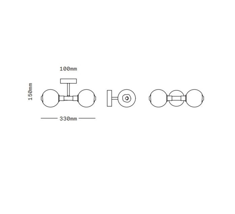 Stem x2  applique murale wall light  sklo studio lt270b  design signed 169480 product