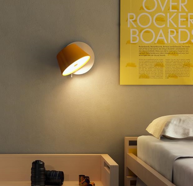 Applique Murale Orange Wall light, Tam Tam, orange, H22cm   Marset   Nedgis Lighting Applique Murale Orange