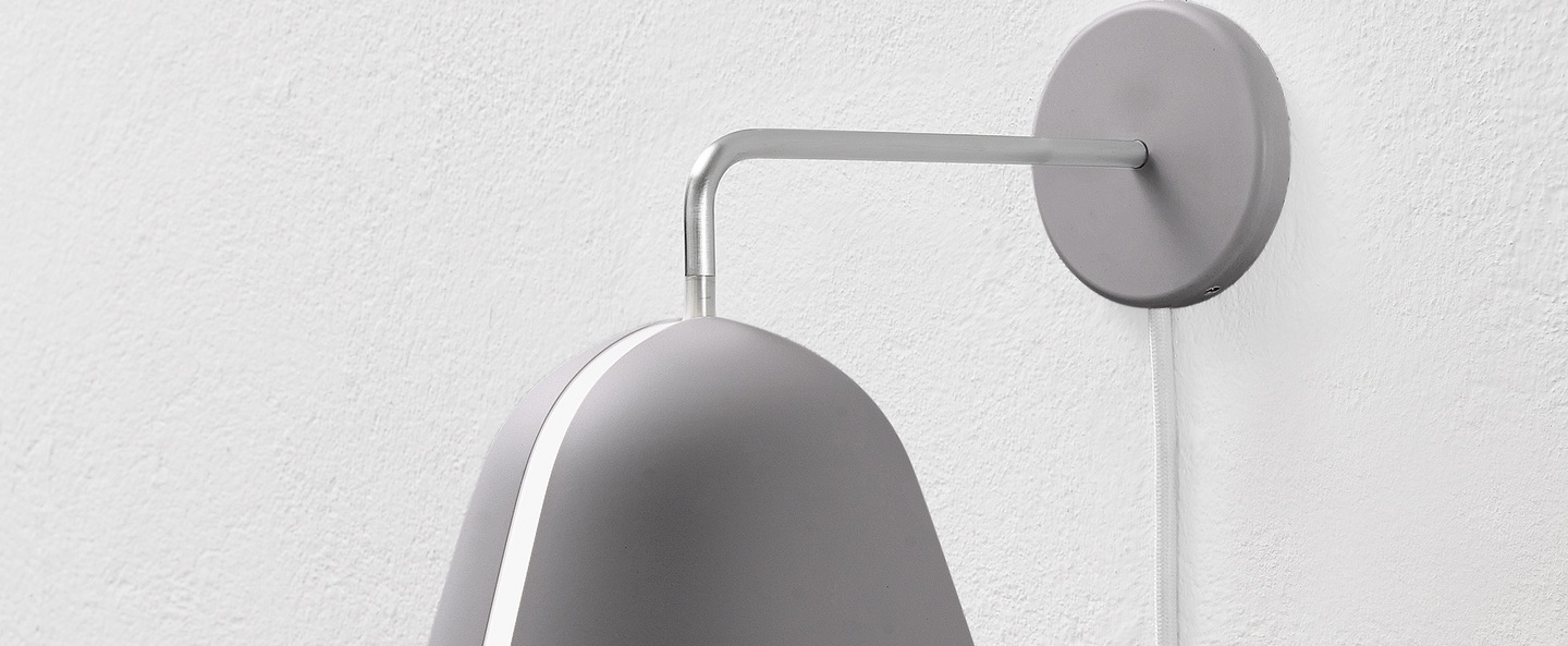 banner-image Applique murale tilt cable blanc gris h24cm nyta normal