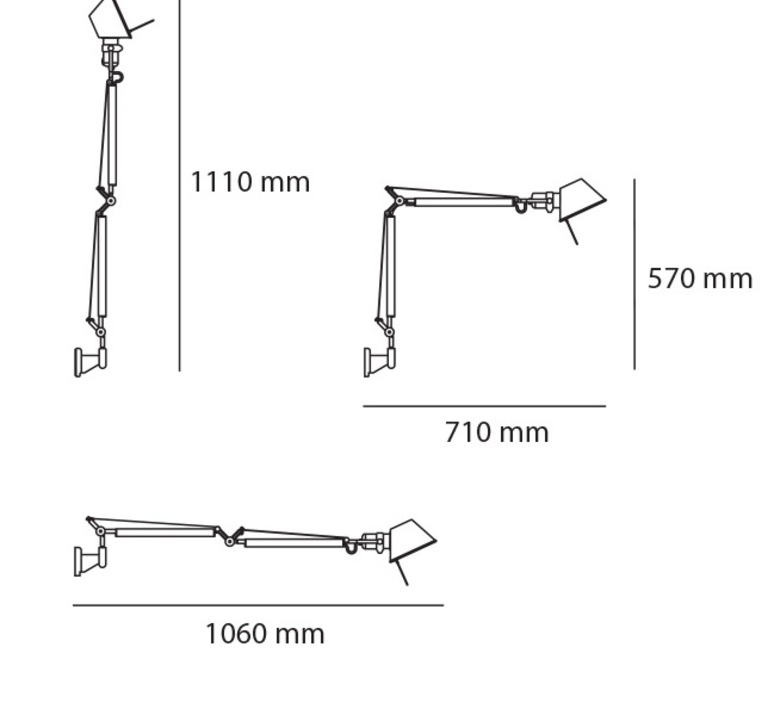 Tolomeo mini led wall michele de lucchi applique murale wall light  artemide a0056w00 a025150  design signed nedgis 148242 product