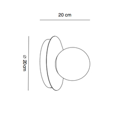 Tribeca  jordi llopis applique murale wall light  alma light 4800 018rg  design signed nedgis 115404 thumb