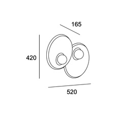 Trip double studio nahtrang applique murale wall light  leds c4 05 8361 05 em  design signed nedgis 145493 thumb