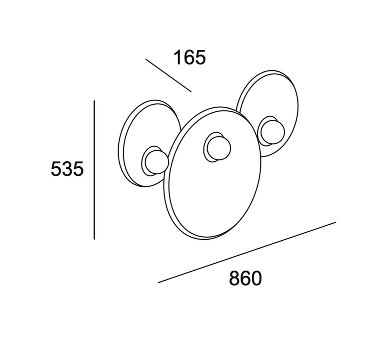 Trip triple studio nahtrang applique murale wall light  leds c4 05 8363 05 em  design signed nedgis 145593 product