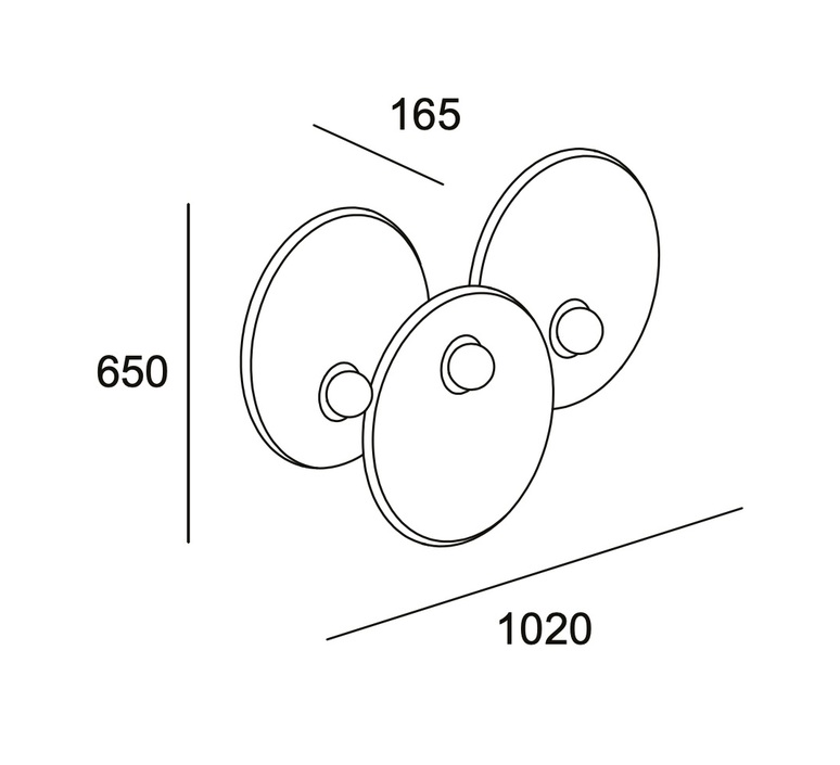 Trip triple studio nahtrang applique murale wall light  leds c4 05 8362 05 dn  design signed nedgis 145664 product