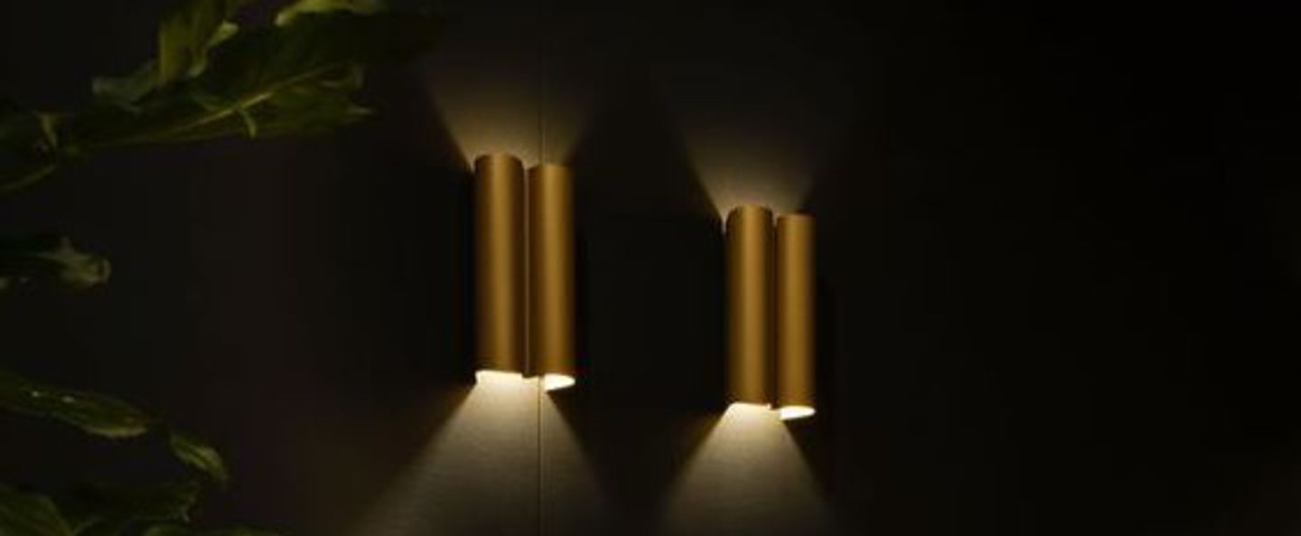 banner-image Applique murale twerkit double or led 2700 k 2x550 lm o11cm h22cm dark normal