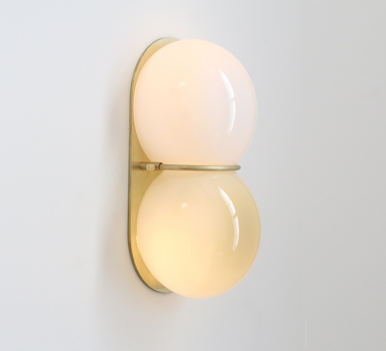 Twin 1 0 karen gilbert et paul pavlak applique murale wall light  sklo studio ltm06whtbb  design signed nedgis 169309 product