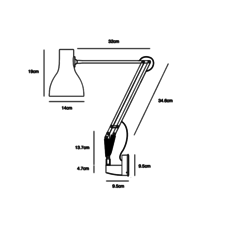 Type 75 lucie koldova applique murale wall light  anglepoise 31347  design signed 66925 thumb