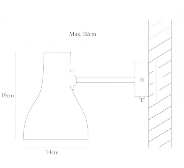 Type 75 sir kenneth grange applique murale wall light  anglepoise 31234  design signed 42718 product