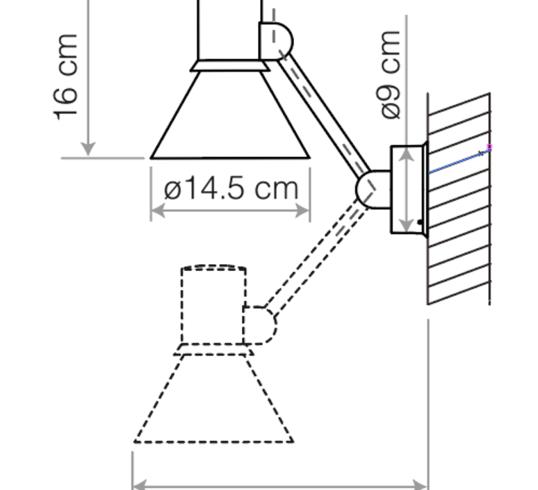 Type 80 w2 sir kenneth grange applique murale wall light  anglepoise 33045  design signed nedgis 158782 product