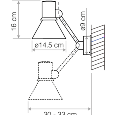 Type 80 w2 sir kenneth grange applique murale wall light  anglepoise 33045  design signed nedgis 158782 thumb